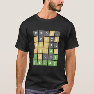 Texas Online Word Game T-shirt