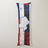 Texas op Wooden Boards Lichaamskussen (Achterkant (Verticaal))
