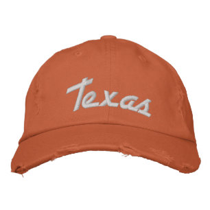 Texas Oranje stijl noodlijdend Geborduurde Pet