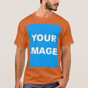 Texas Oranje Voeg je Afbeelding foto toe T-shirt
