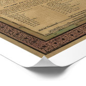 Texas, Oregon & California Map - 1846 Poster (Hoek)