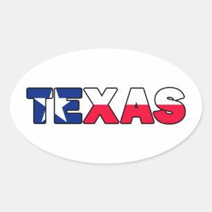 Texas Ovale Sticker