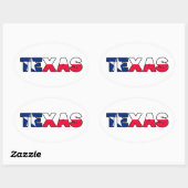 Texas Ovale Sticker (Vel)