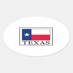 Texas Ovale Sticker