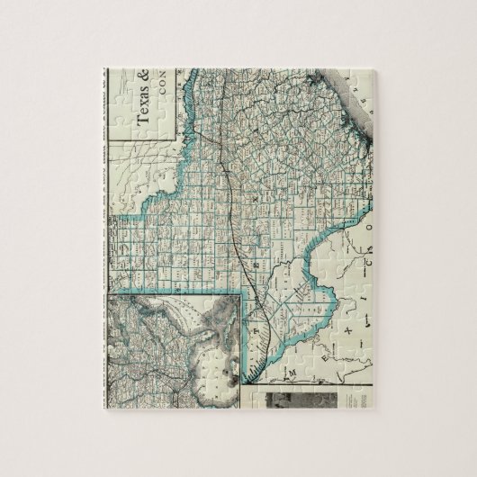 Texas Pacific Railway Legpuzzel (Verticaal)