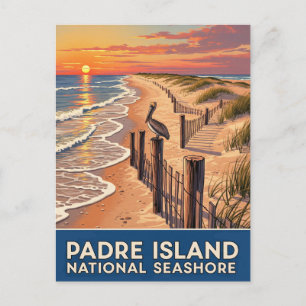 Texas Padre Island National Seashore Briefkaart