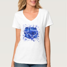 Texas "Paint the Mother Blue" Ed. 1 T-shirt voor v