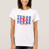 Texas Patriottische Staat Liefde VS T-shirt (Voorkant)