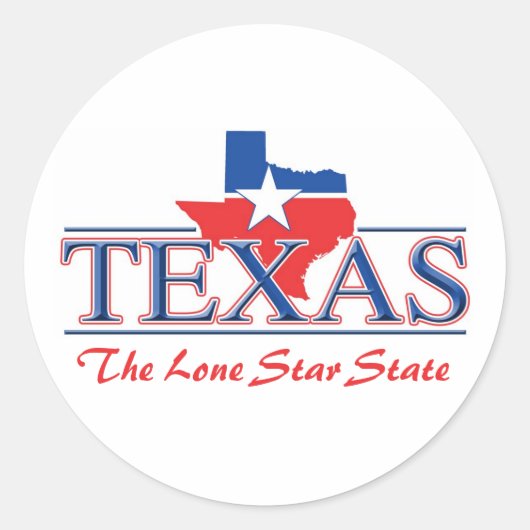 Texas Patriottische Stickers (Voorkant)