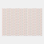 Texas Patterned Letters and Poinsettia Wreath Inpakpapier Vel (Voorkant 3)