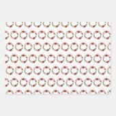Texas Patterned Letters and Poinsettia Wreath Inpakpapier Vel (Voorkant 2)