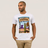 Texas Per Postkoets T-shirt (Voorkant volledig)