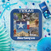 Texas Photo Mosaic Papieren Bordje (Feest)