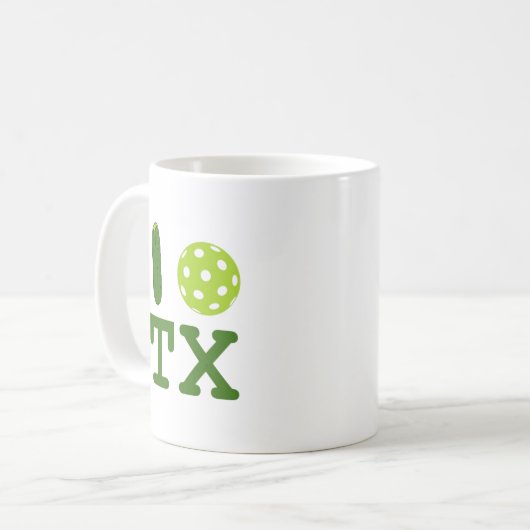 Texas Pickleball Mug (Devant gauche)