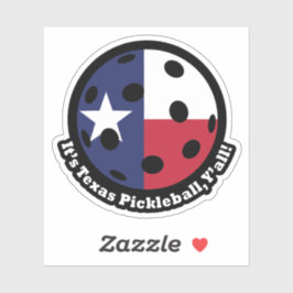 Texas Pickleball Sticker
