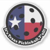 Texas Pickleball Sticker (Voorkant)