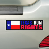 Texas Pistool Rights Bumpersticker (Op auto)