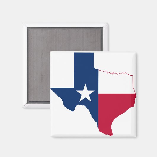 Texas-plattegrond Magneet (Voorkant / Achterkant)