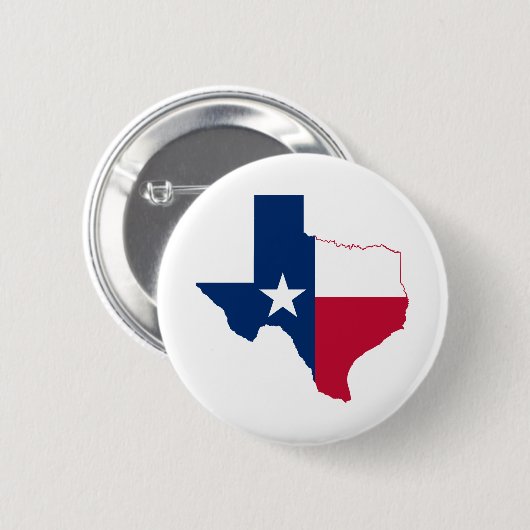 Texas-plattegrond Ronde Button 5,7 Cm (Voorkant /achterkant)