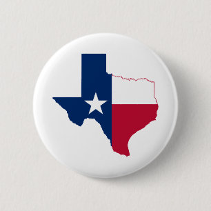 Texas-plattegrond Ronde Button 5,7 Cm