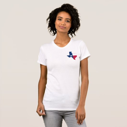 Texas-plattegrond T-shirt (Voorkant volledig)