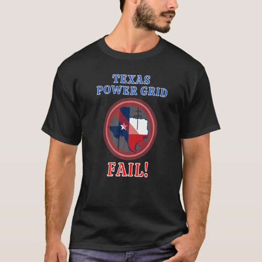 Texas Power Grid Fail T-shirt (Voorkant)