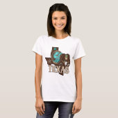 Texas Pride Cowboy Boot Southwest T-shirt (Voorkant volledig)