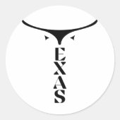 TEXAS PRIDE RONDE STICKER (Voorkant)