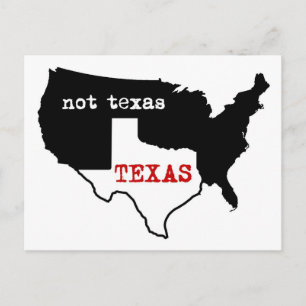 Texas Pride! Texas / Niet Texas Briefkaart
