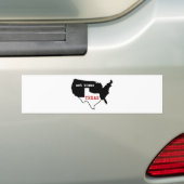 Texas Pride! Texas / Niet Texas Bumpersticker (Op auto)