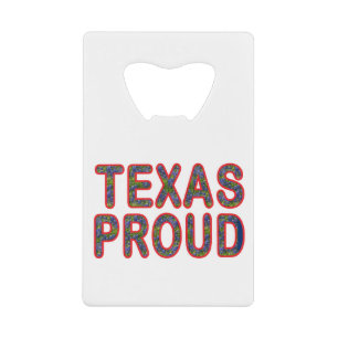 Texas Proud Bluebonnet Kredietkaart Flessenopener
