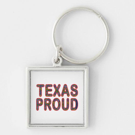 Texas Proud Bluebonnet Sleutelhanger (Voorkant)