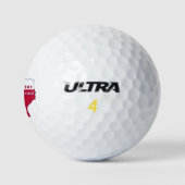 Texas Proud Flag Map Golfballen (Logo)