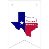 Texas Proud Flag Map Vlaggetjes (Eerste vlag)