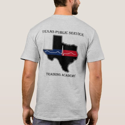 Texas Public Service Training Academy T-Shirt (Achterkant)
