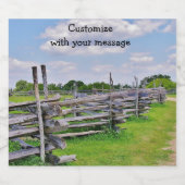 Texas Rails Wijnlabel Bier Etiket (Enkel label)