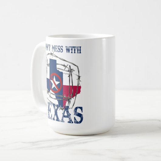 Texas Rally Cry Ceramic Mug (Devant gauche)