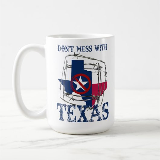 Texas Rally Cry Ceramic Mug (Gauche)