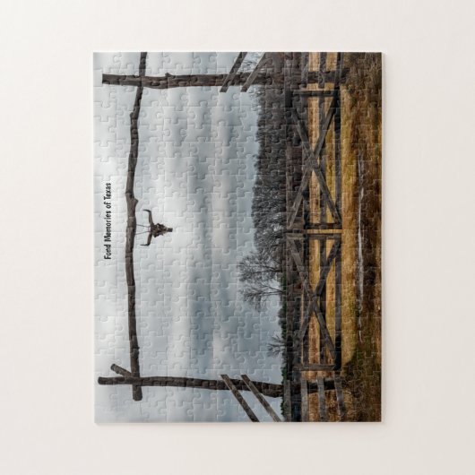 Texas Ranch Scene. Jigsaw Puzzle (Vertical)