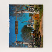 Texas Ranch Scene. Kerstgroeten Legpuzzel (Verticaal)