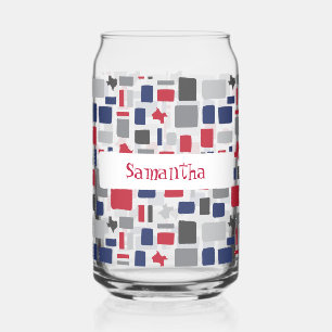 Texas Red & Blue Wonky Carrés & Rectangles