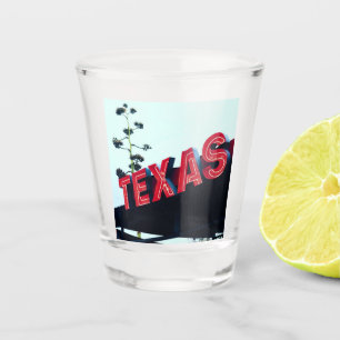 Texas Red Neon Lights Verenigde Staten Shot Glas