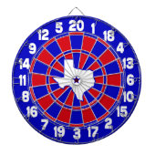 Texas Red White en Blue Dartbord (Voorkant)