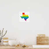texas regenboog poster (Keuken)