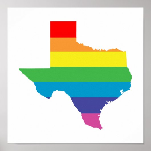 texas regenboog poster (Voorkant)