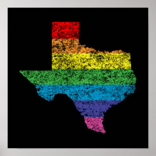 texas regenboog poster