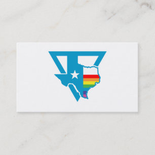 texas regenboogdriehoek visitekaartje