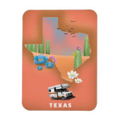 Texas reisposter magneet (Verticaal)