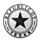 Texas (Republiek Texas Seal) Dartbord (Voorkant)