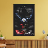 Texas Ride schedel Canvas Afdruk (Insitu (Woonkamer))